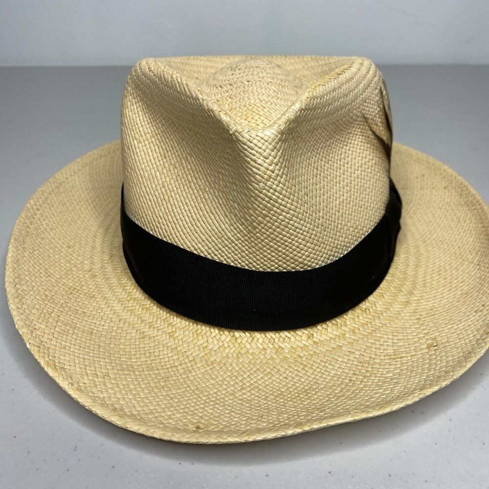 Capas Pioneer Authentic Panama hat Size Small Fedora Tropical Vacation Classic - Picture 4 of 13